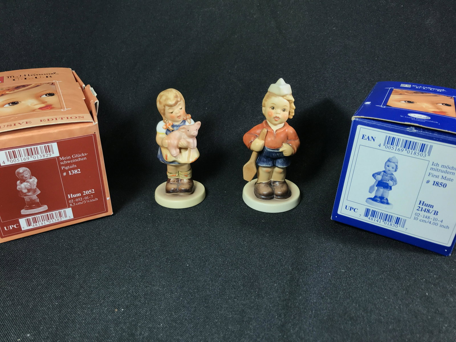 Pigtails & First Mate Hummels In original boxes: In original boxes