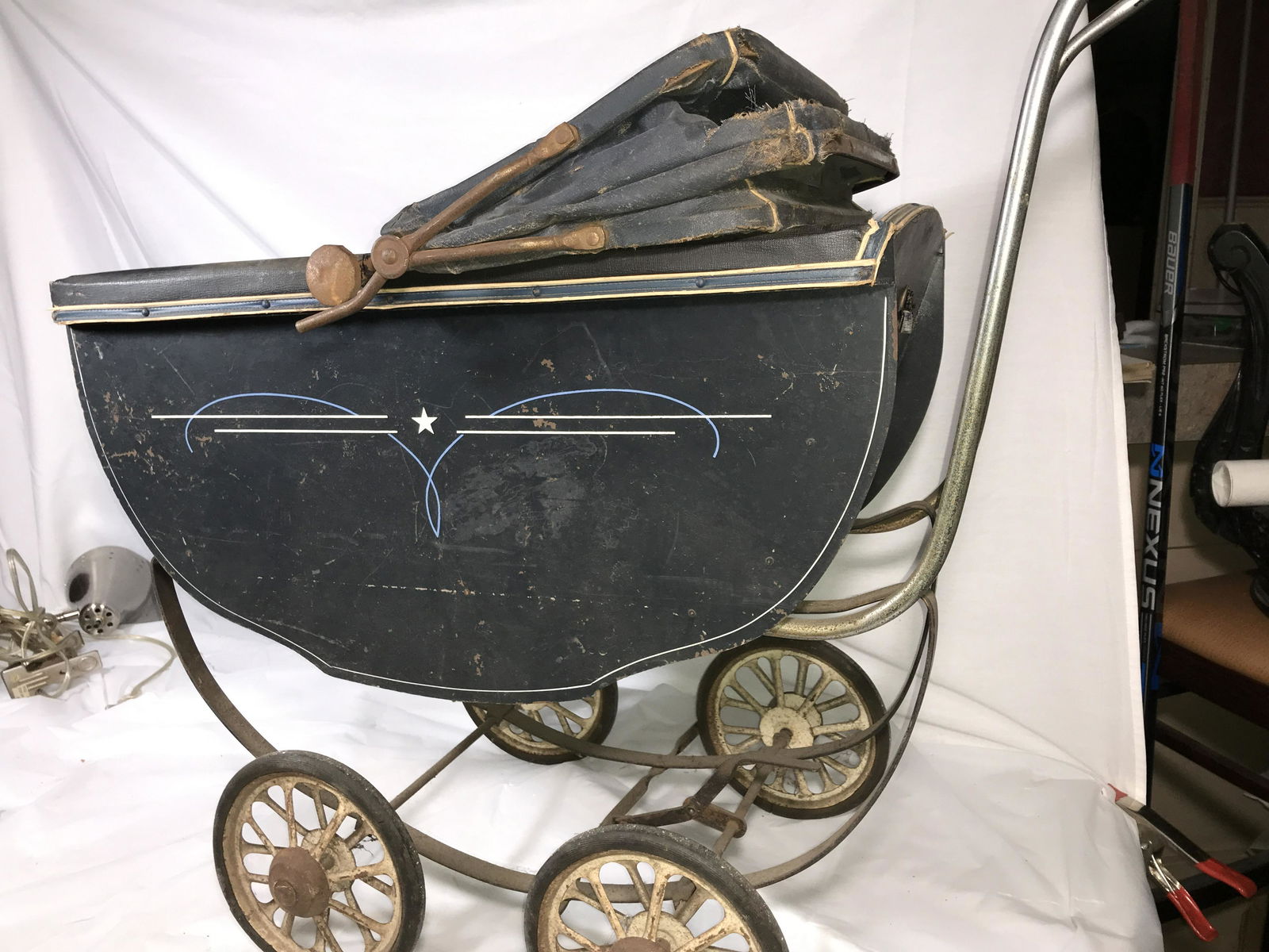 Doll Buggy Measures 28 inches tall by 32 inches long by 16 inches wide (1 of 8)