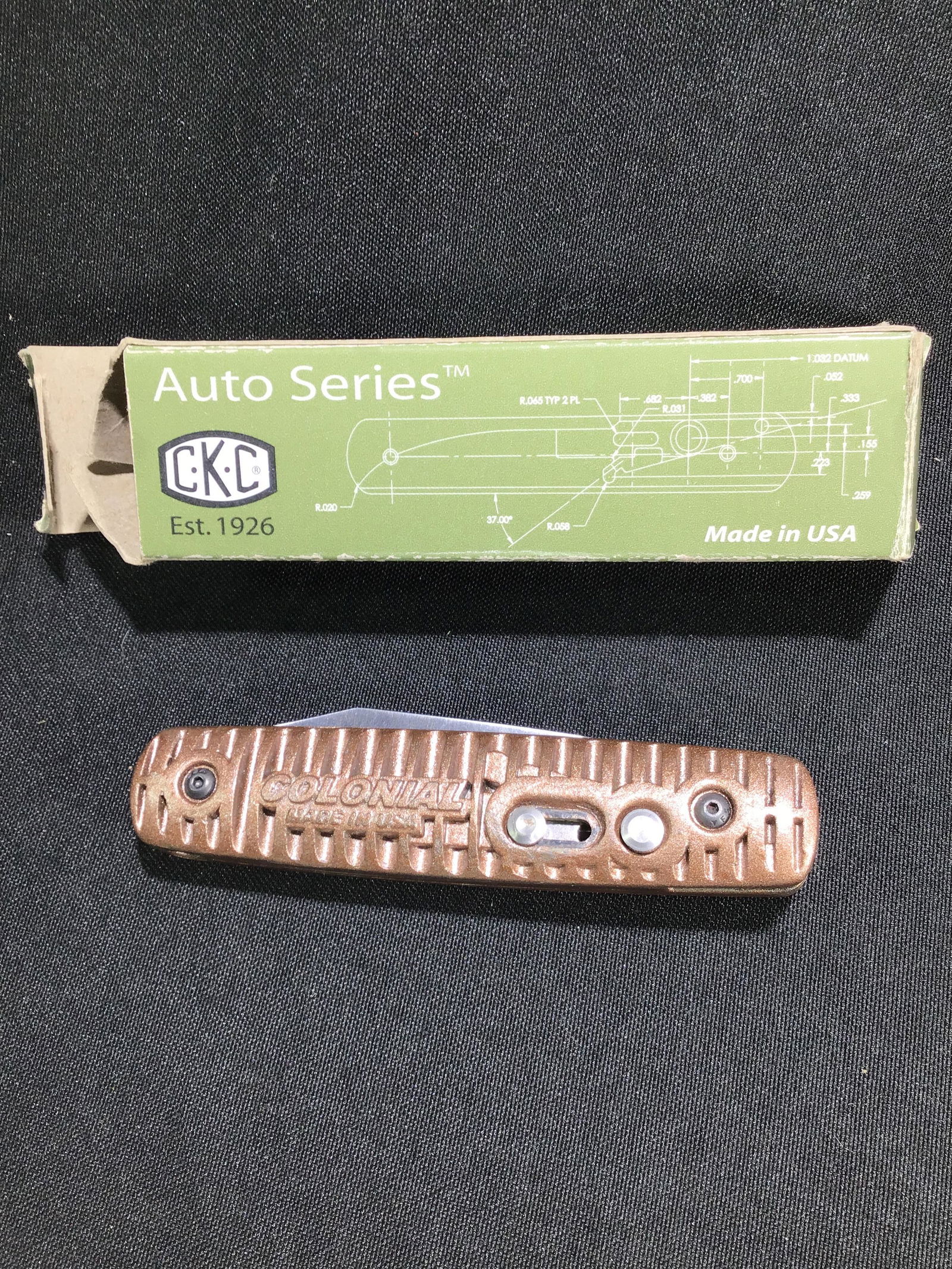 CKC Auto Series Knife in org box Colonial Knife Company M-724 Series (1 of 9)