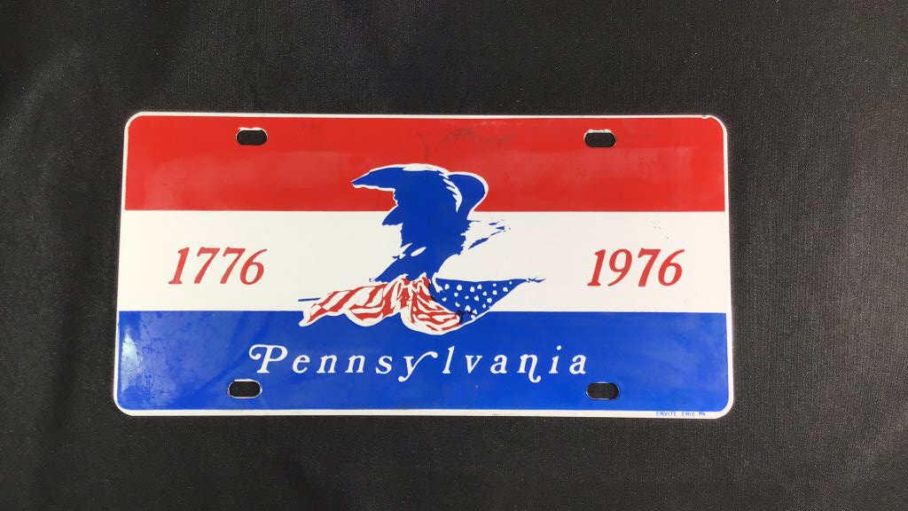 Bicentennial Pennsylvania license plate . (1 of 2)