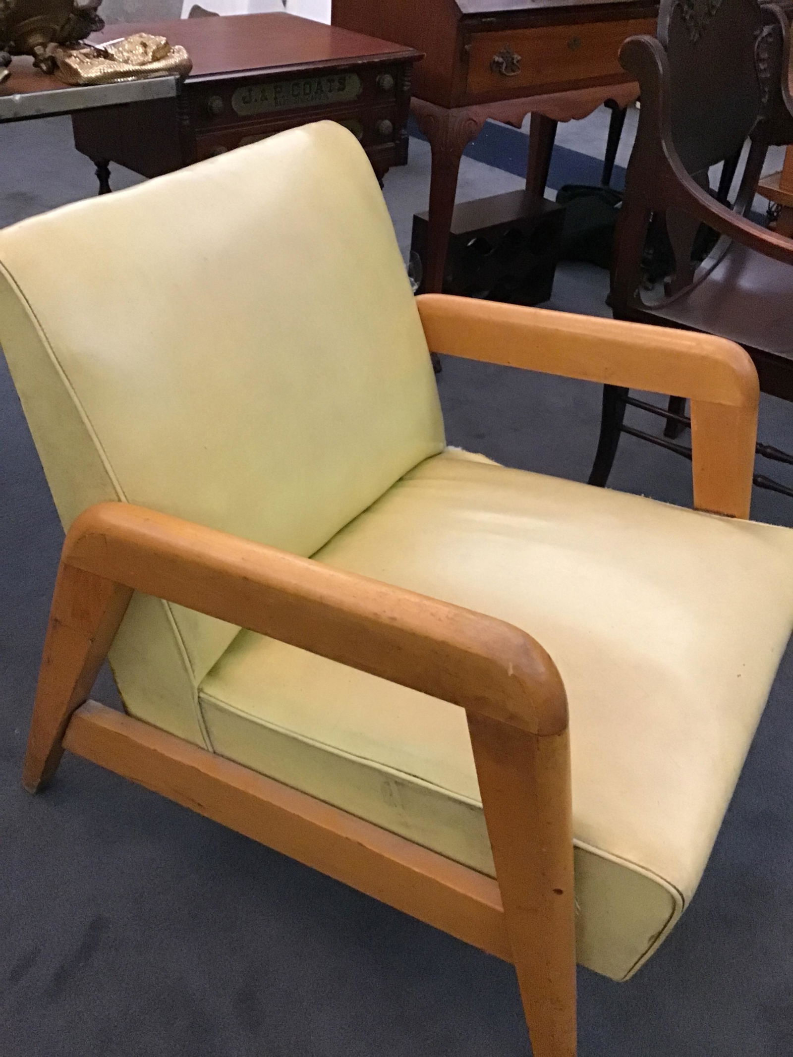 Mid century modern Russel Wright lounge chair .: .