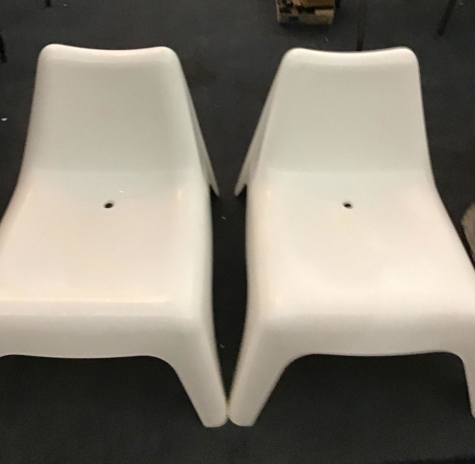 Mid century modern polish deck chairs these are stackable: these are stackable