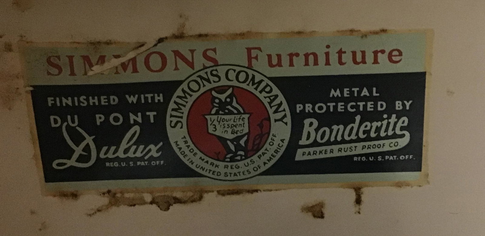 Modern contemporary dresser by Simmons furniture company all metal. Height of this tall boy measures (1 of 7)