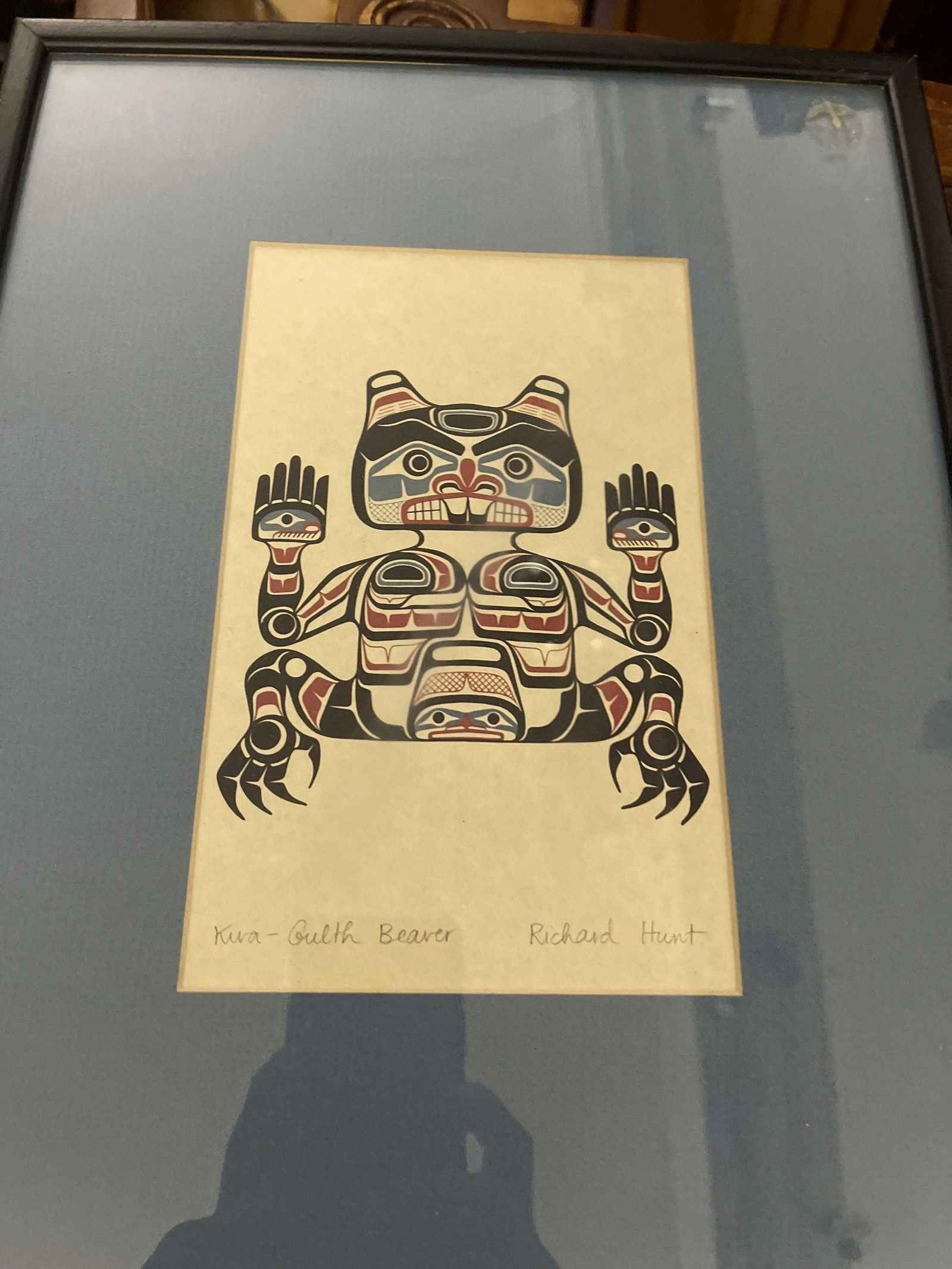 Vintage "Golf Bearer" by Richard Hunt original piece, Indian Motif.: piece, Indian Motif.