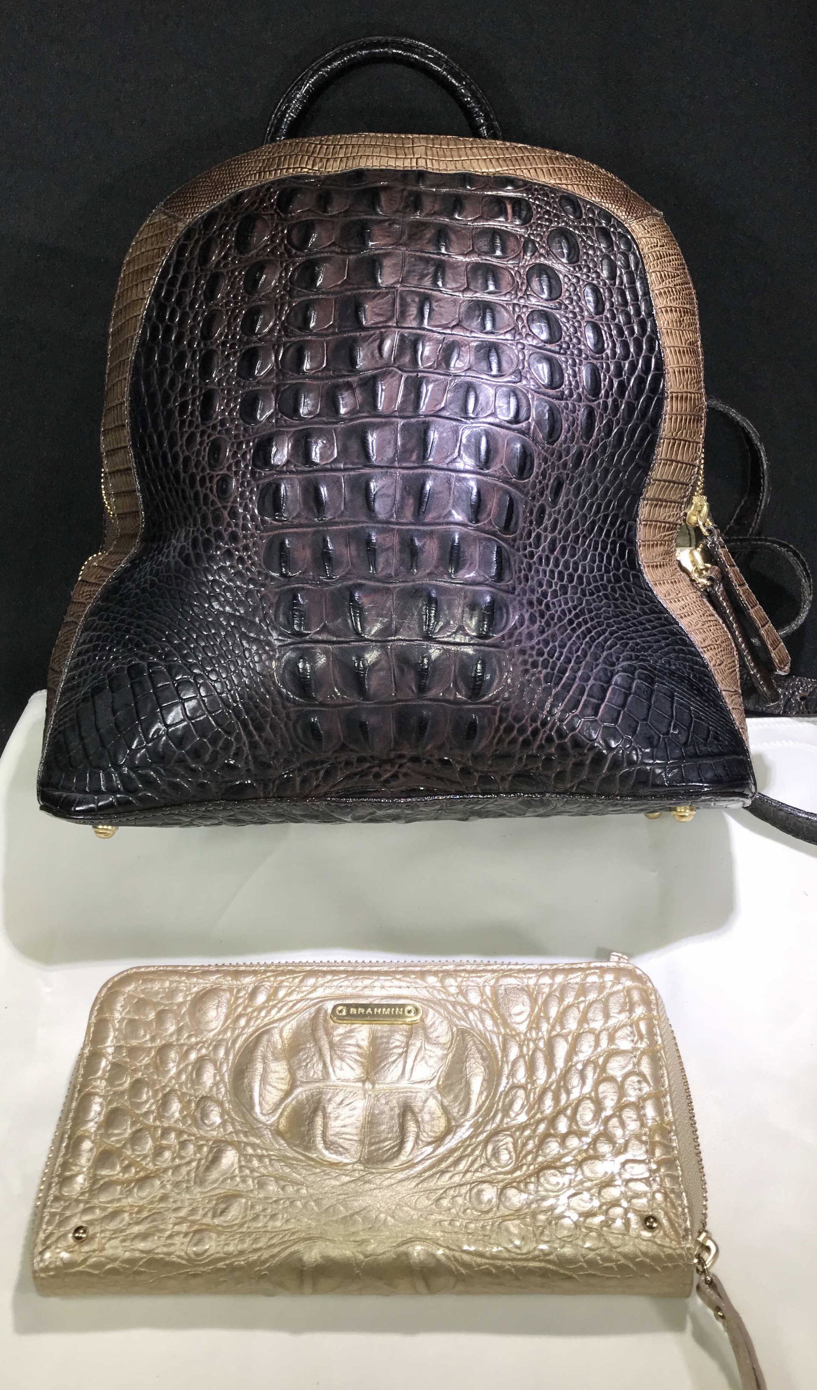 Brahmin Backpack Purse w/ Wallet .: .