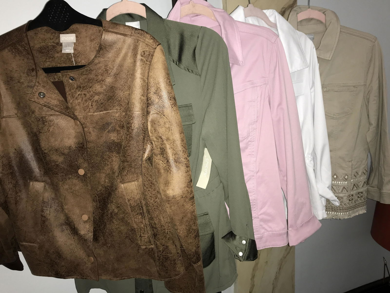 Chicoâ€™s Jackets  (5) New with Tags Size 1 (1 of 6)