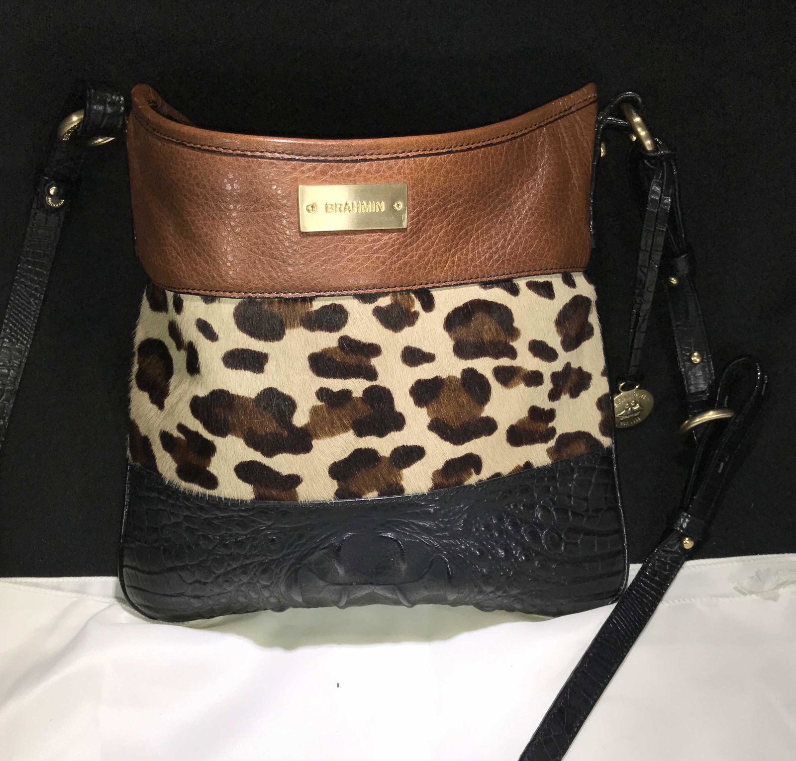 Brahmin Cheetah-style Purse .: .