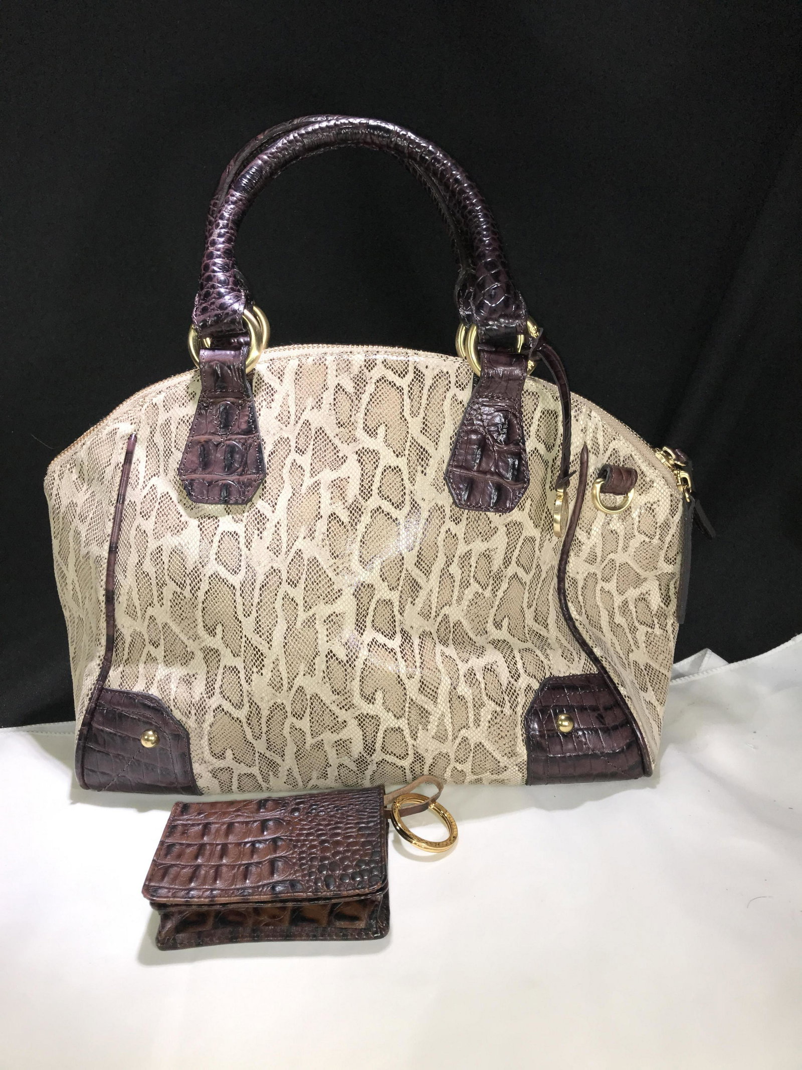 Brahmin Handbag w/ Coin Purse .: .