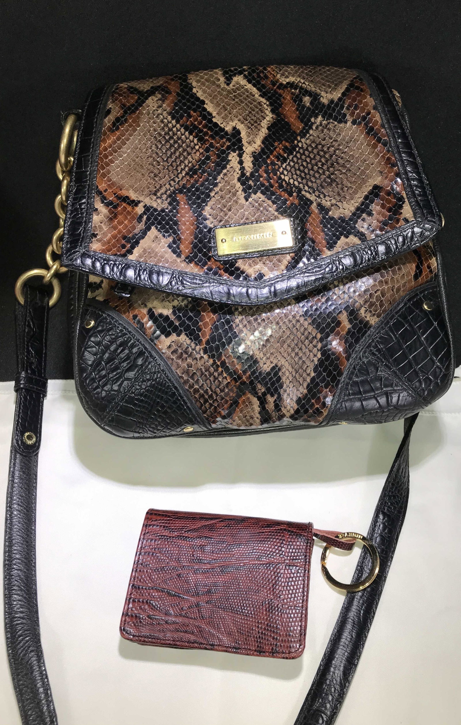 Brahmin Handbag w/ Coin Purse .: .