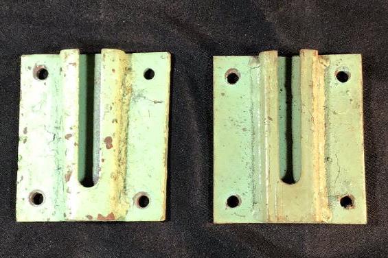 Vintage Railroad Iron Lantern Mounts (2) . (1 of 4)