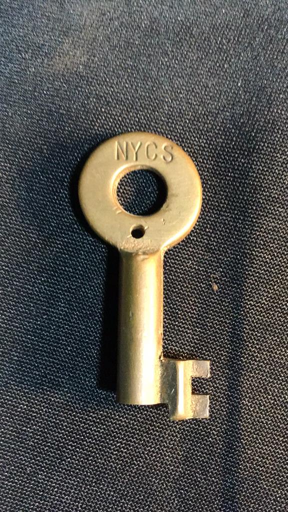 NYCS Brass Railroad Key . (1 of 3)