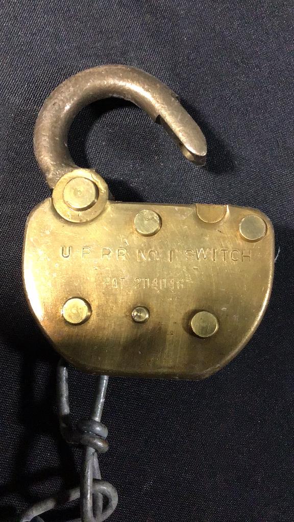 U P RR No 1 Switch Padlock .: .