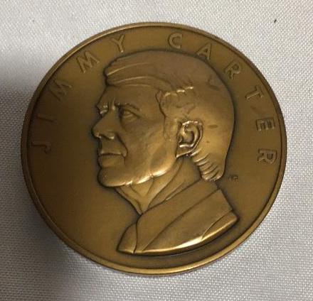 Bronze Jimmy Carter Medallion .: .