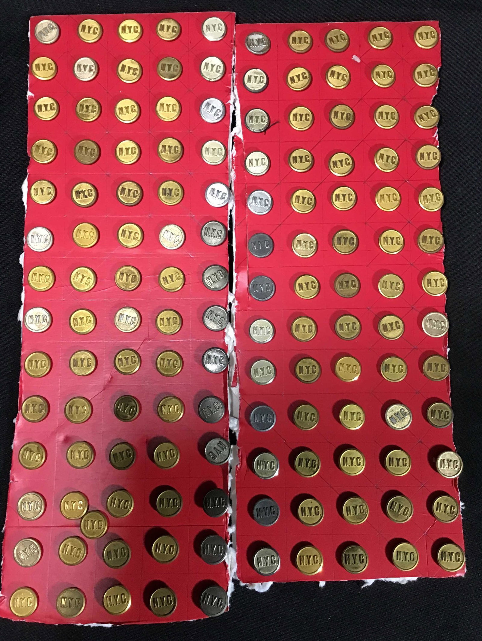 Vintage NYC Railroad Button Collection (130+) . (1 of 3)