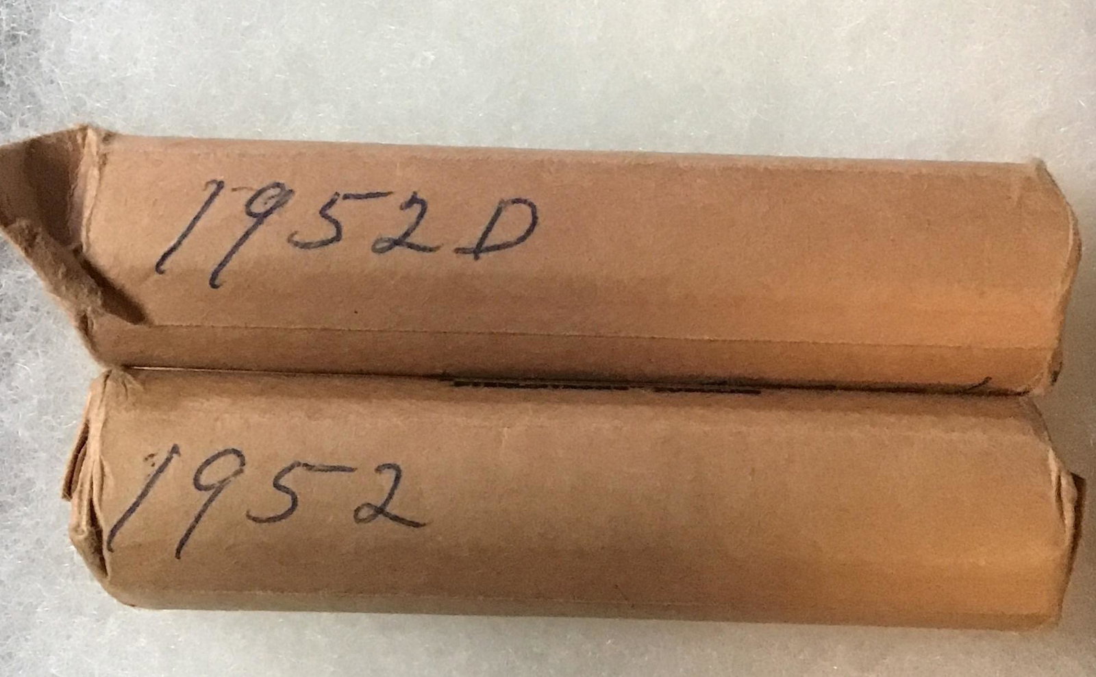 1952 & 1952 D Wheat Penny Rolls rolls of 50: rolls of 50