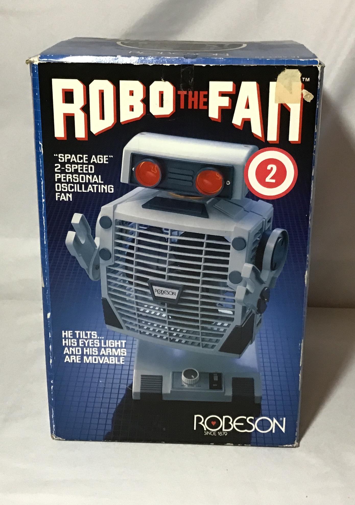 Robo the Fan 1986 in box Measures H14 x L 9 1/2: Measures H14 x L 9 1/2