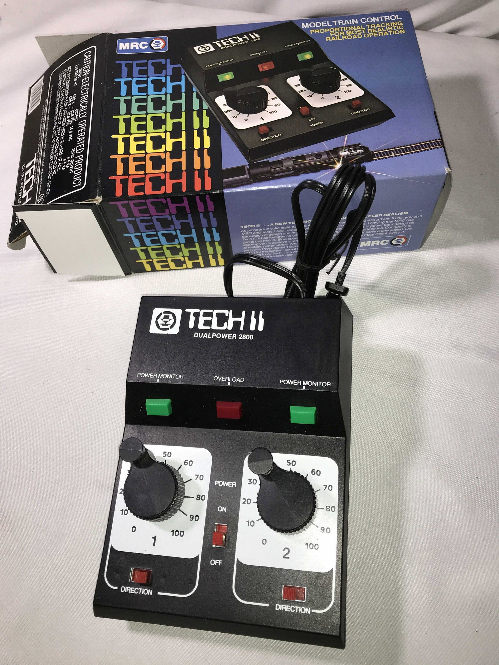 MRC Tech II Model Train Control in org box . (1 of 7)