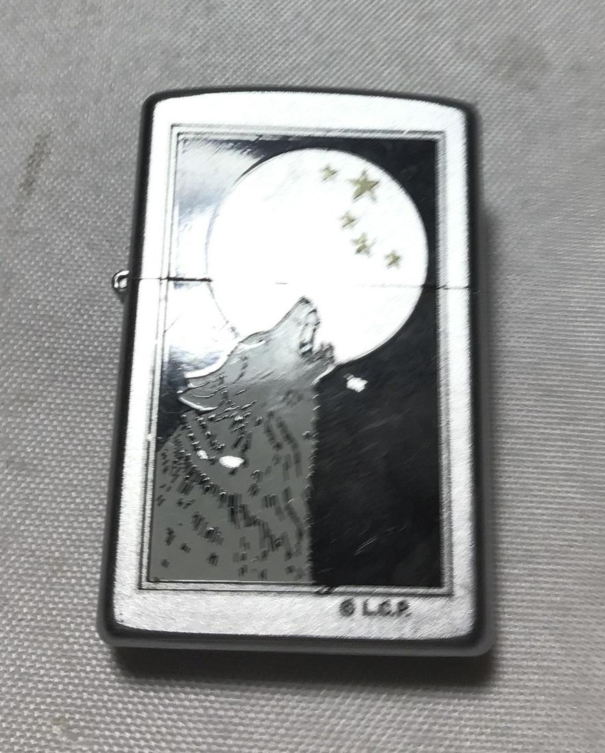 Zippo Wolf Howling at the Moon .: .