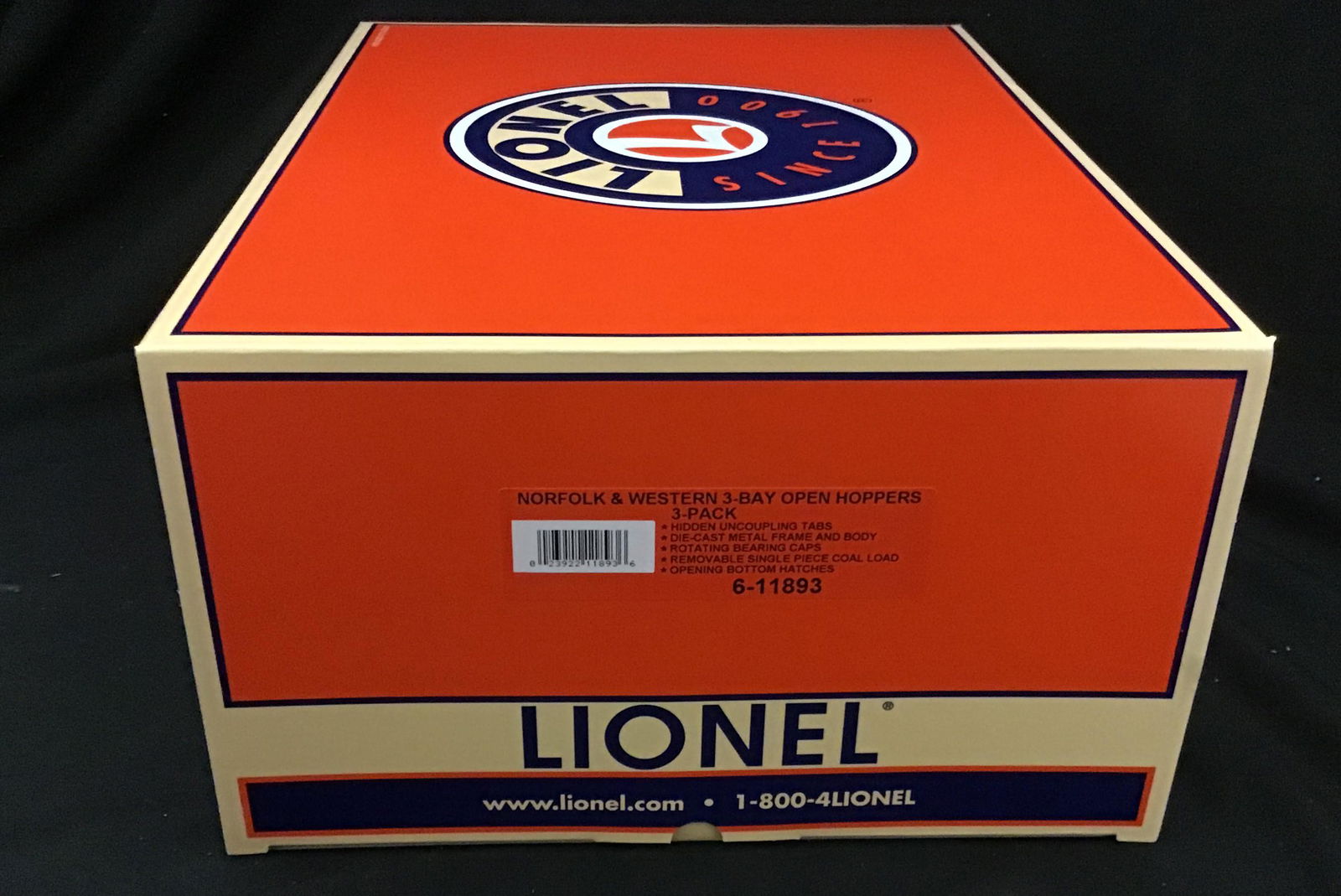 Lionel O Scale Norfolk & Western 3-Bay Open Hoppers 3 Pack 6-11893 New in Box (1 of 2)