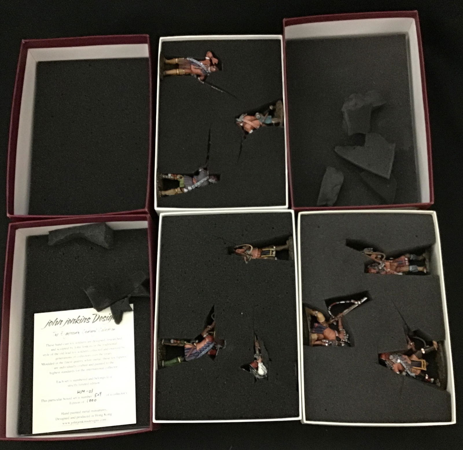 John Jenkins Designs Eighteenth Century Collection Woodland Indians Lot of 3 (1 of 4)