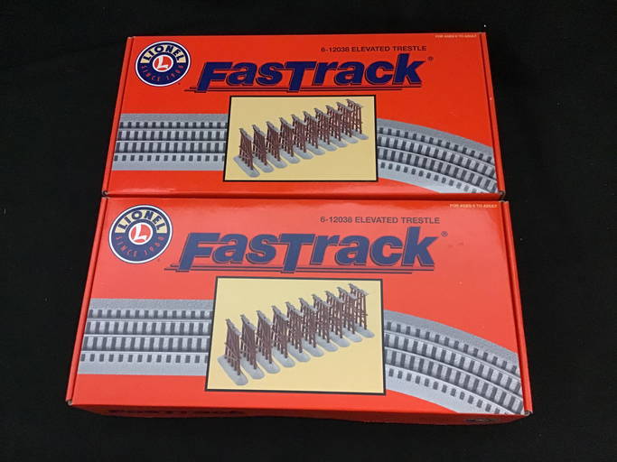 Lionel O Scale Fastrack 612038 Elevated Trestle Lot of 2 New (0105