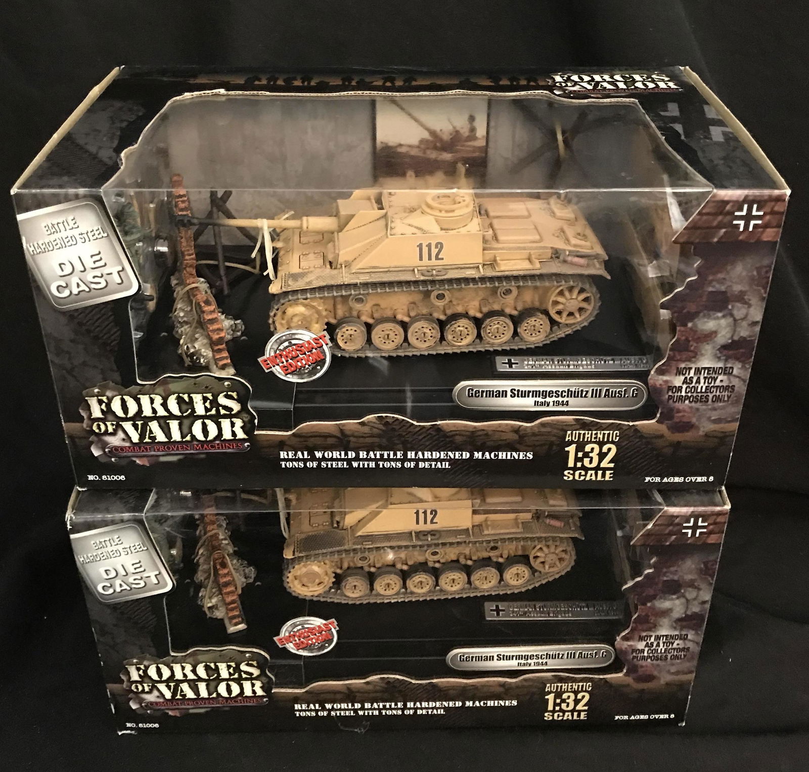 Forces of Valor Diecast 1:32 WWII German Sturmgeschutz III Ausf G 1944 Lot of 2 (1 of 3)
