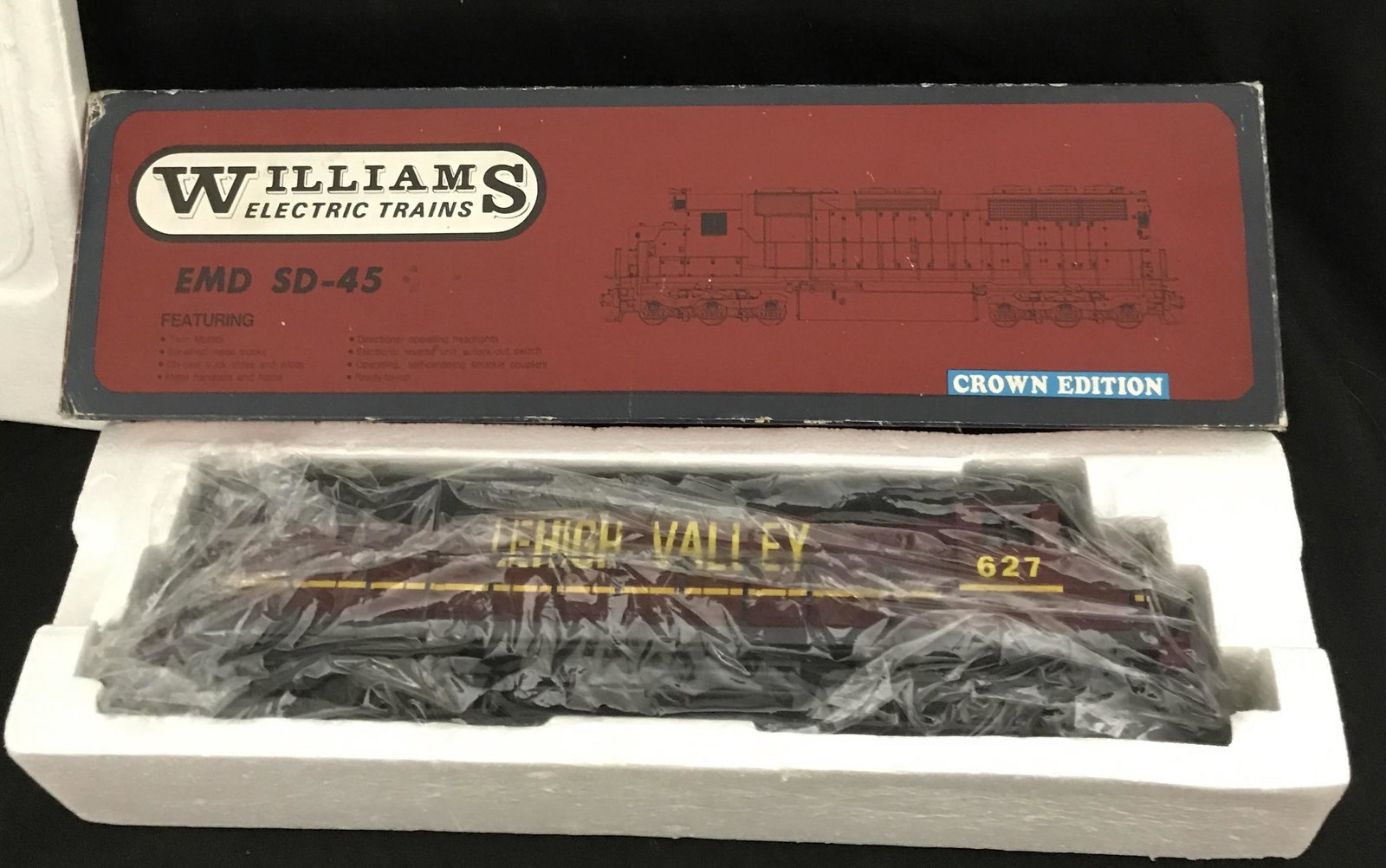 Williams Electric Trains Lehigh Valley EMD SD-45 4212 O Scale: 4212 O Scale
