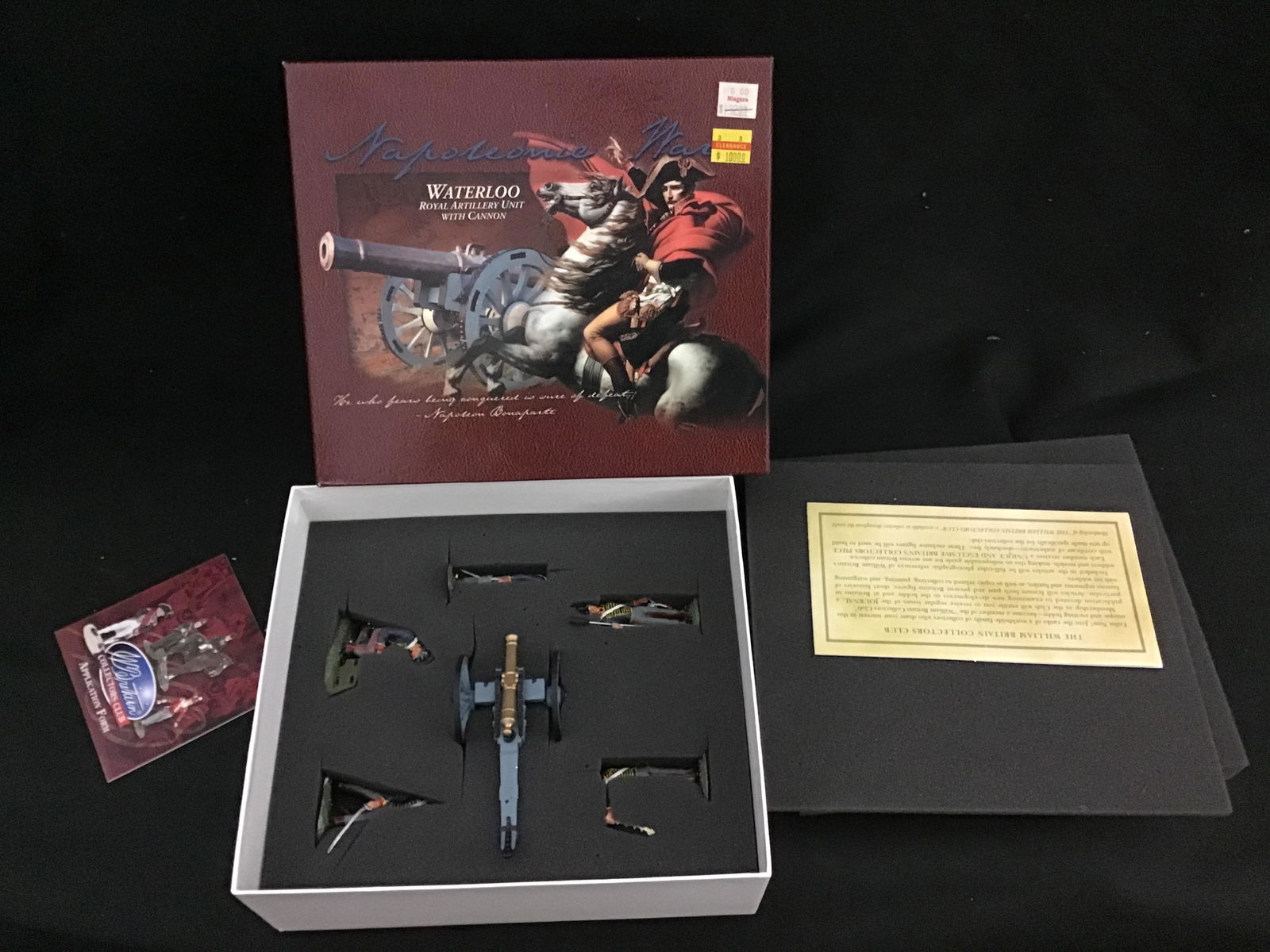 W Britains Napoleonic Waterloo Royal Artillery Unit with Cannon 00290 (1 of 3)