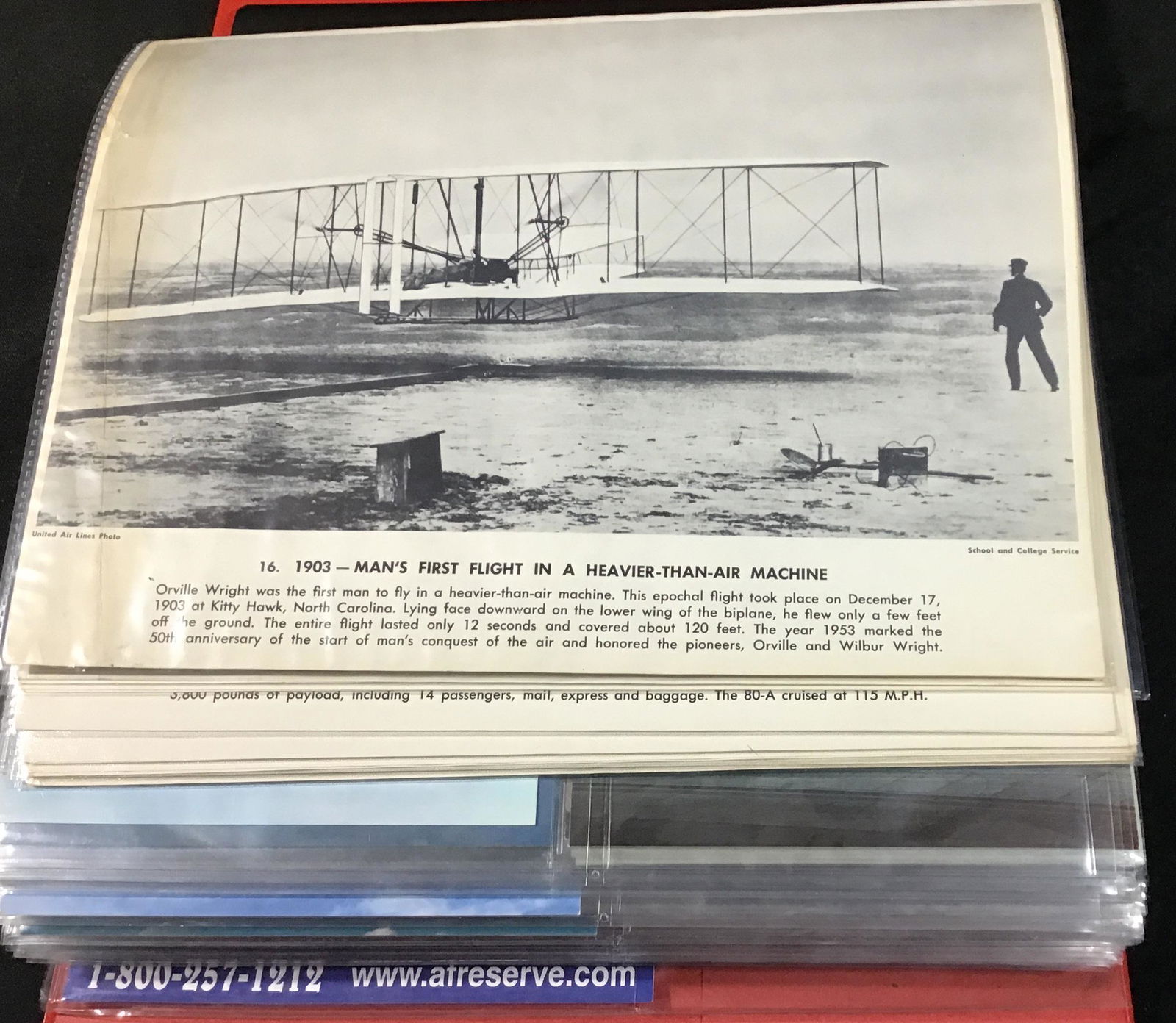 Aviation Post Cards with 106 pages . (1 of 5)