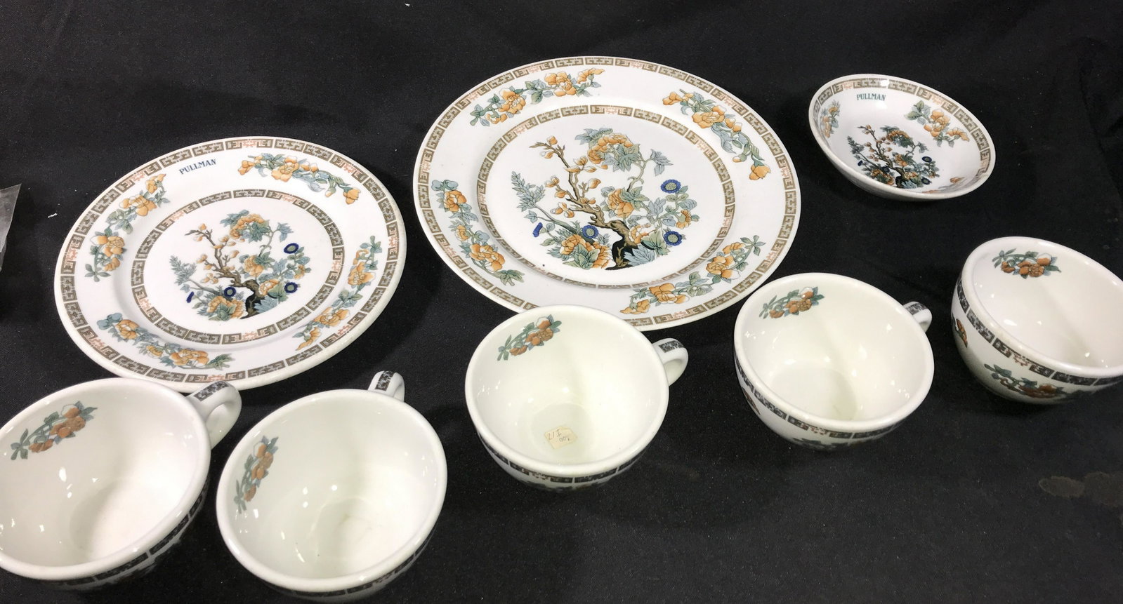 Syracuse Dish set 2 plates, butter paddy & 5 cups: 2 plates, butter paddy & 5 cups