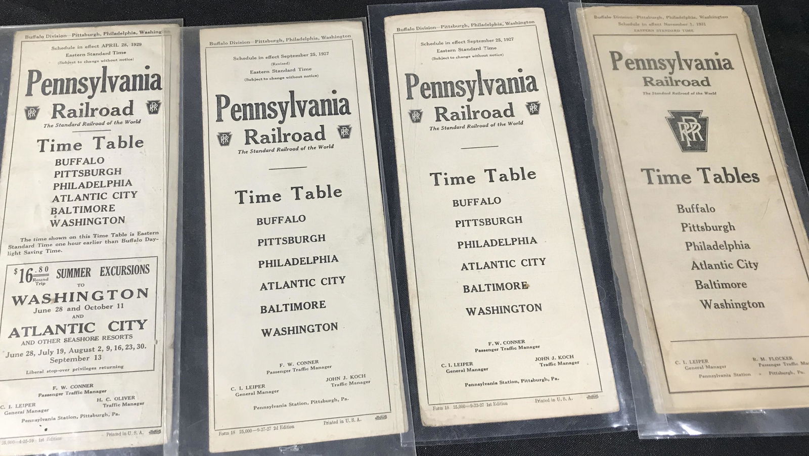 Pennsylvania RR Timetables (4) . (1 of 4)