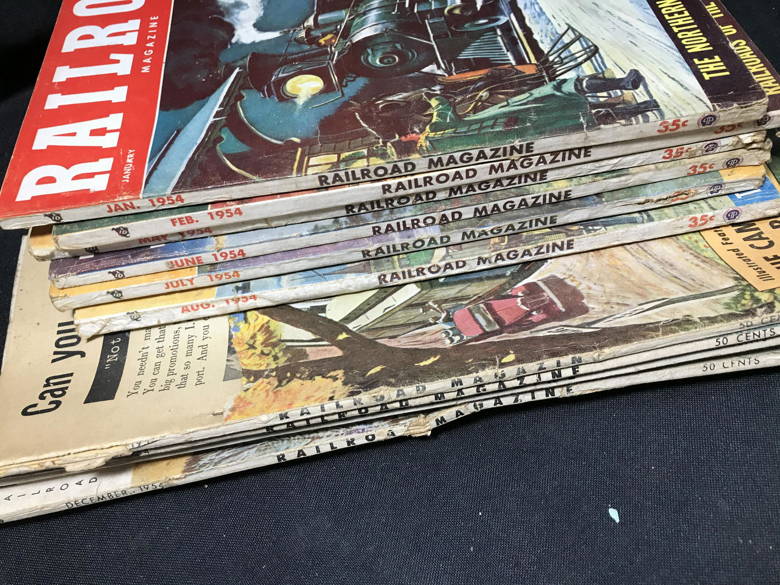Railroad Magazine 1954 collection . (1 of 4)