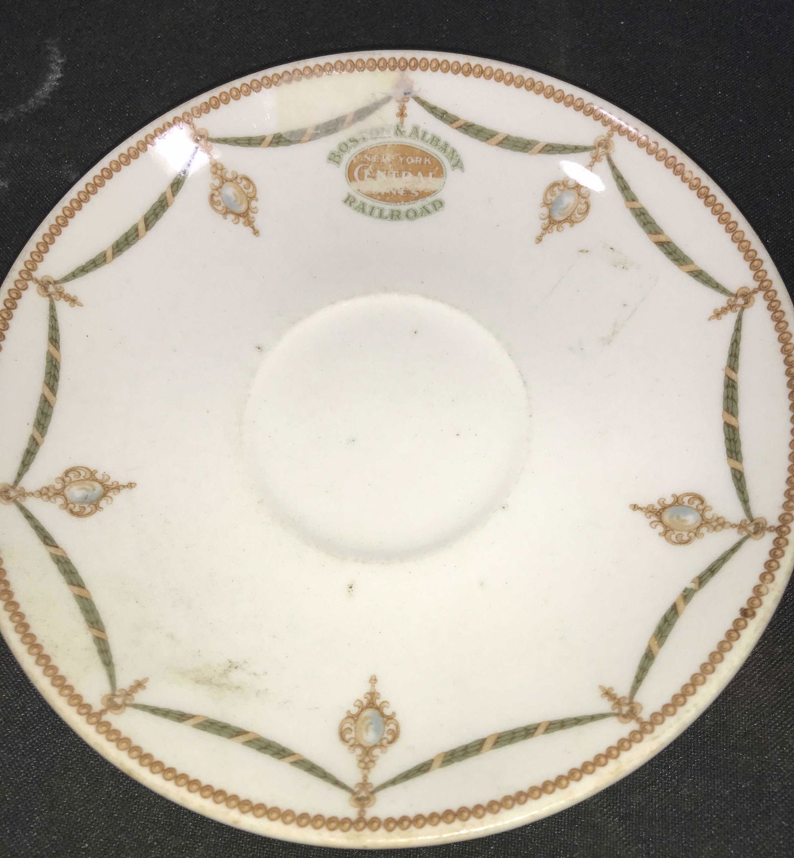 Boston & Albany Railroad Plate Measures 6 inches diameter (1 of 4)