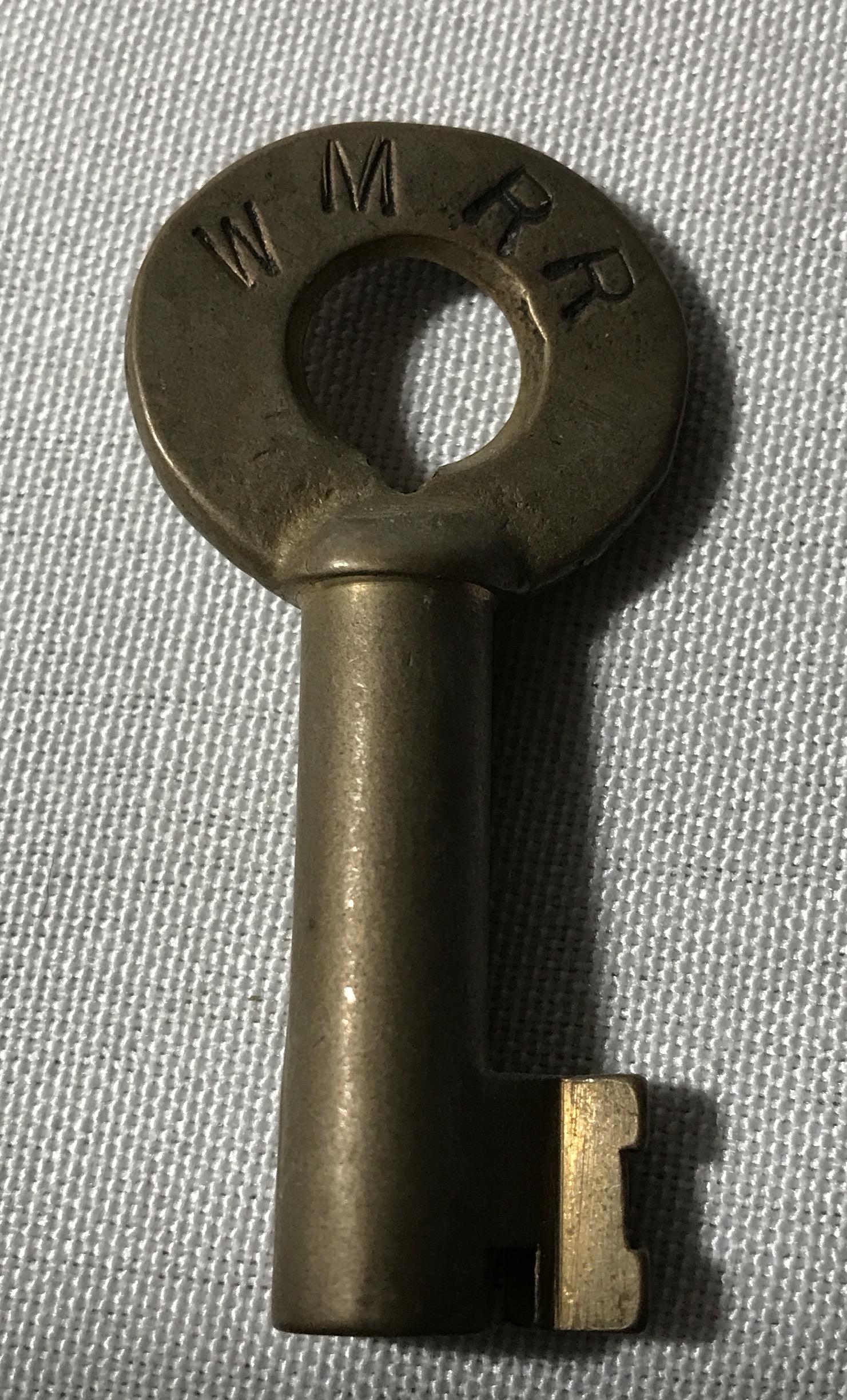 Western Maryland Railway Railroad Key W M RR . (1 of 2)