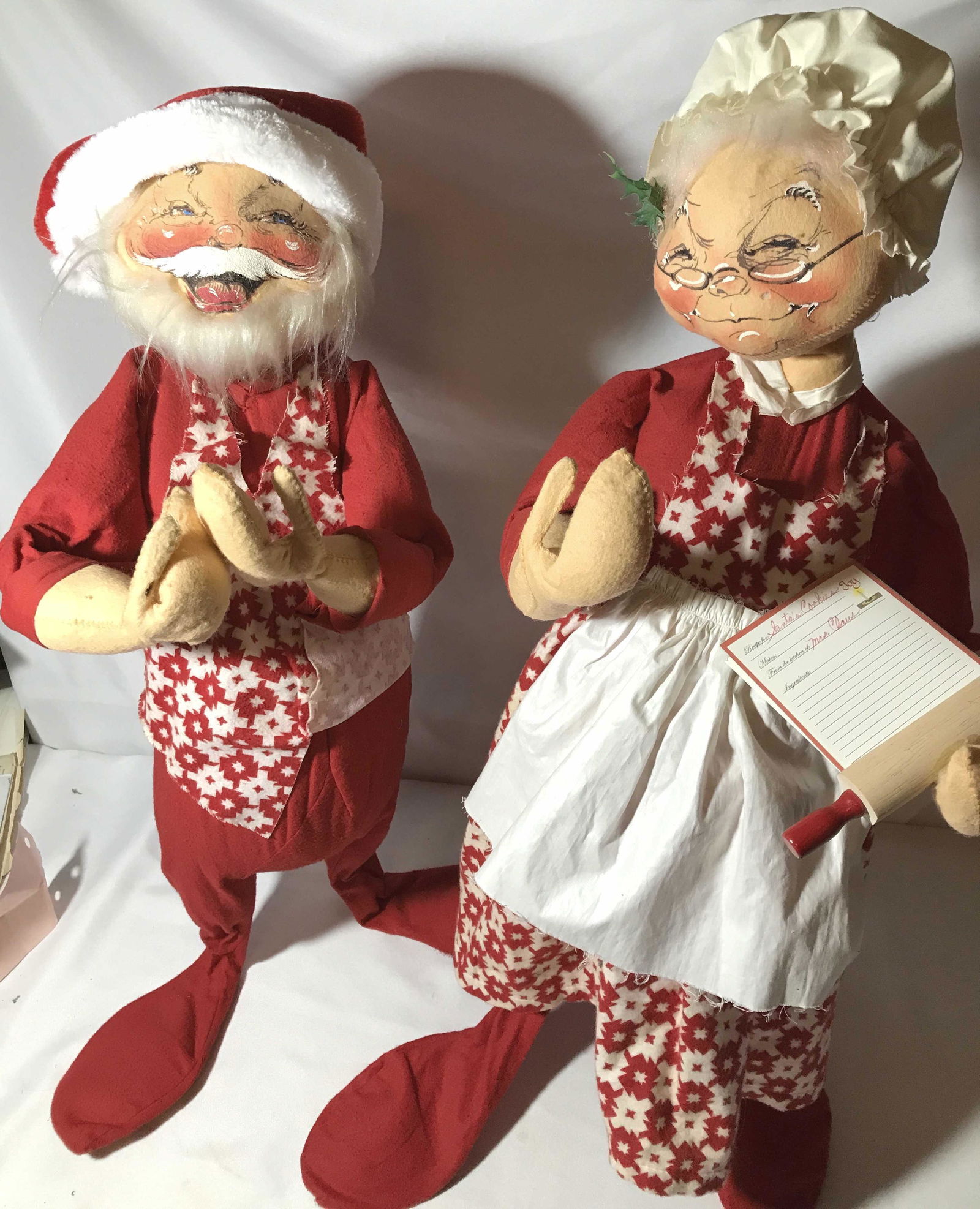 Annalee santa and mrs claus dolls discount