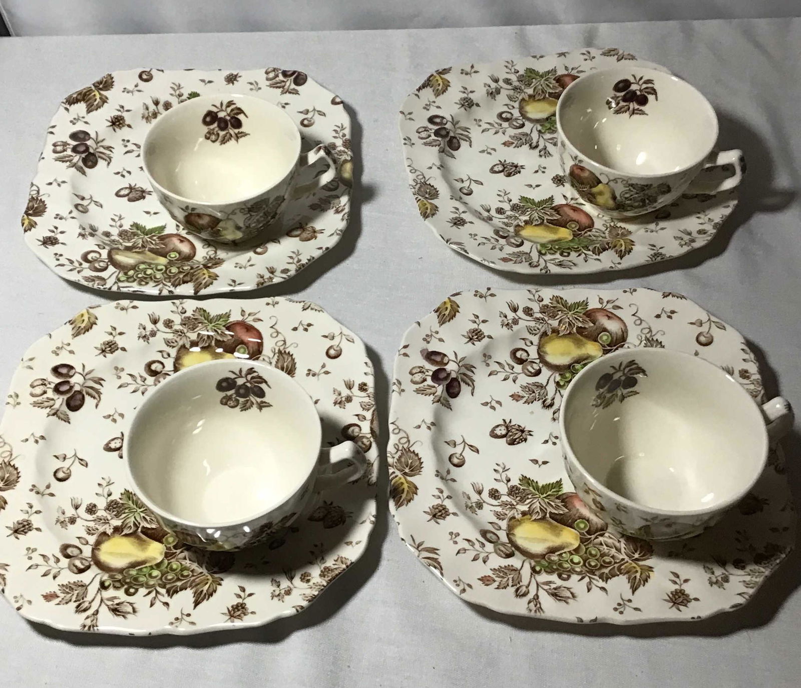 Vintage Johnsonâ€™s Brothers Tea & Crumpets Sets