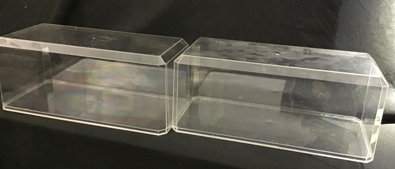 2 Plexiglass Display Cases (1 of 3)