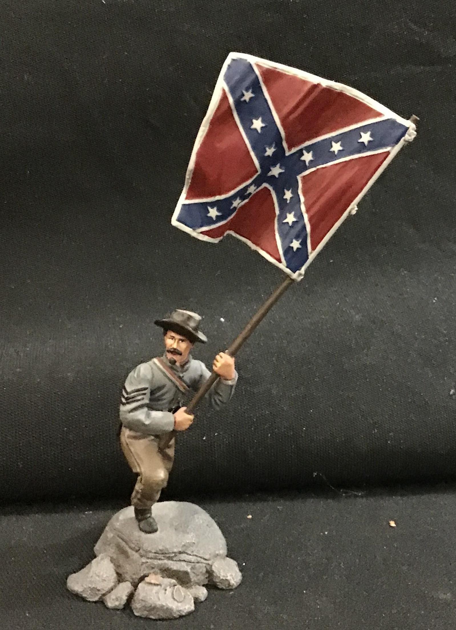 W Britain American Civil War 31245: Confederate 15th Alabama flag model