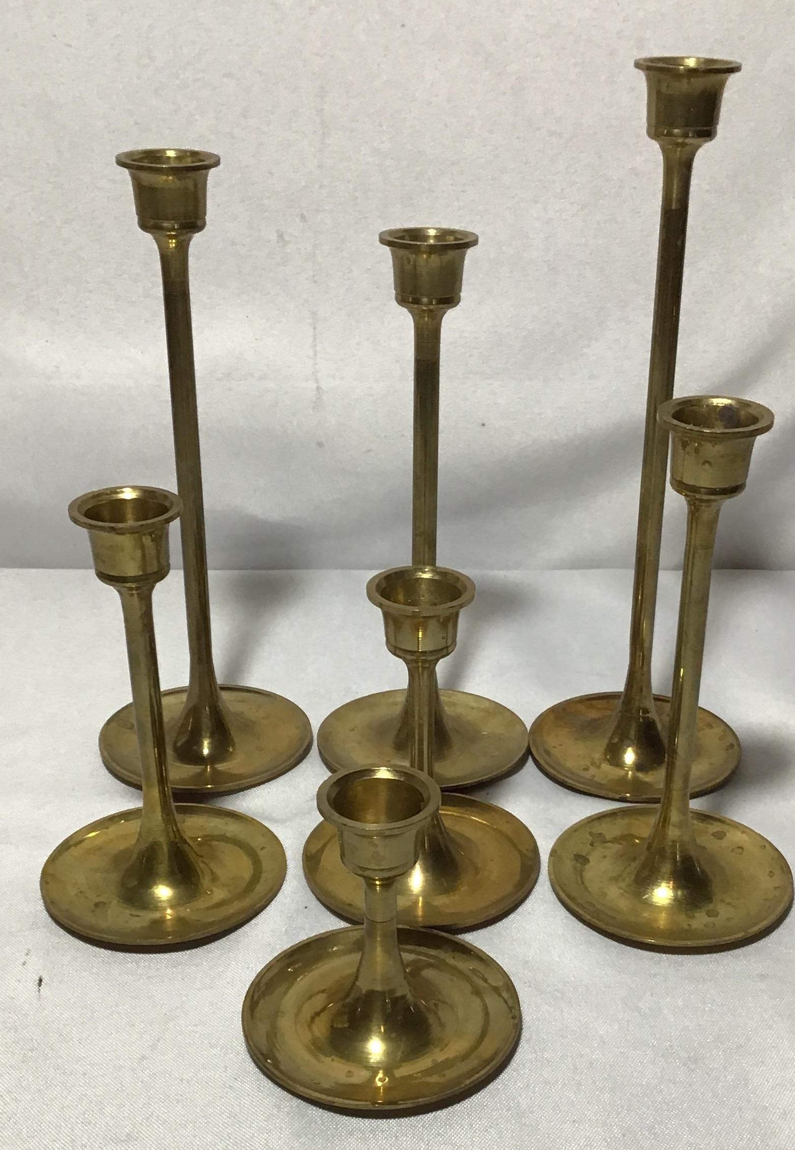 Seven Brass Candlesticks . (1 of 4)
