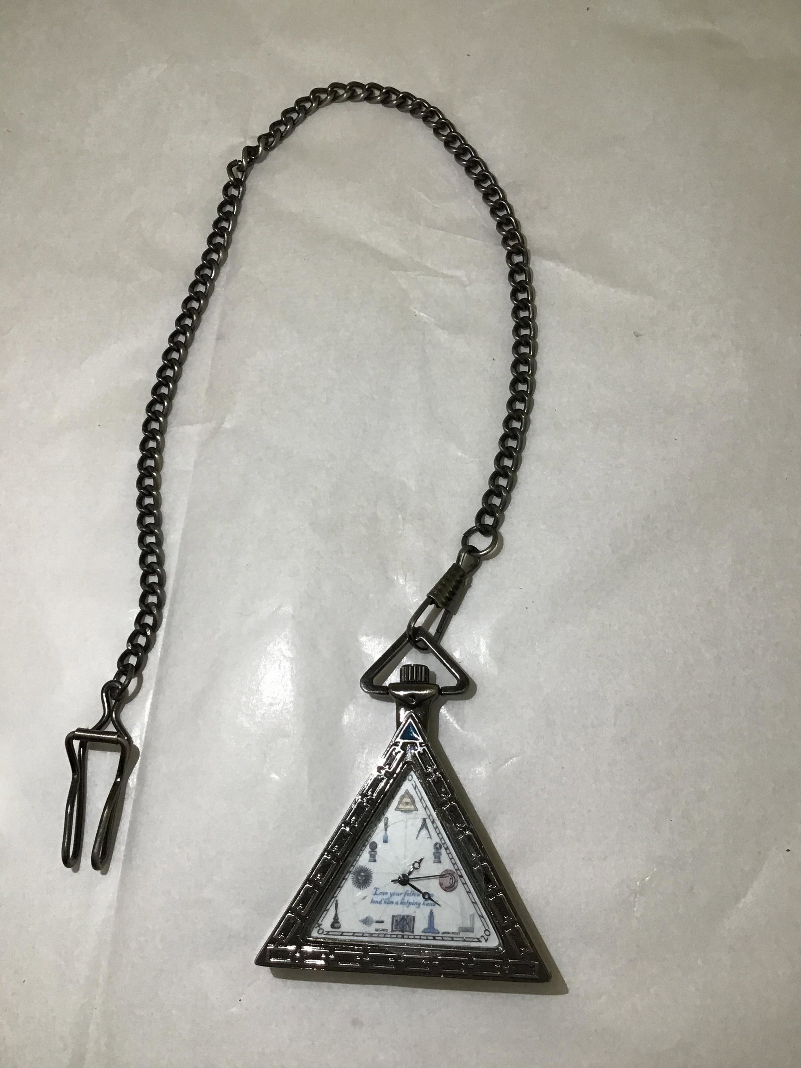 Vintage Quartz Triangle Pocket Watch (1 of 6)