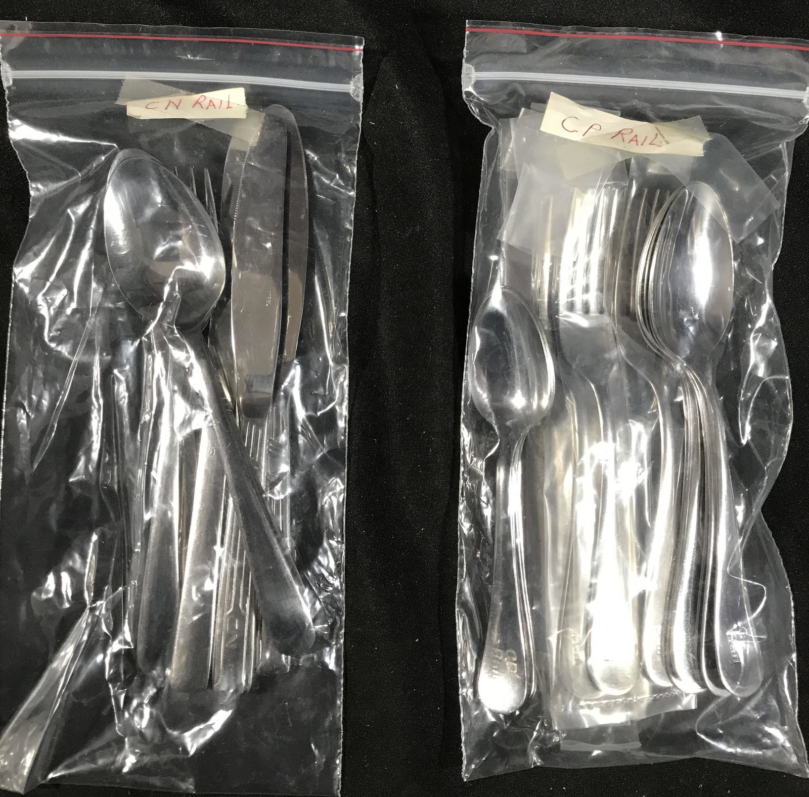 Flatware from Various Railroads (70+) railroads, including PRR,cn,cp,nyc,mkt,seaboard,p and LE and (1 of 6)