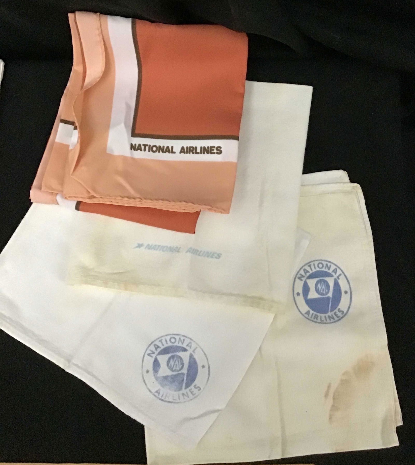 Vintage National Airlines Cleaning Towels & Scarf .: .