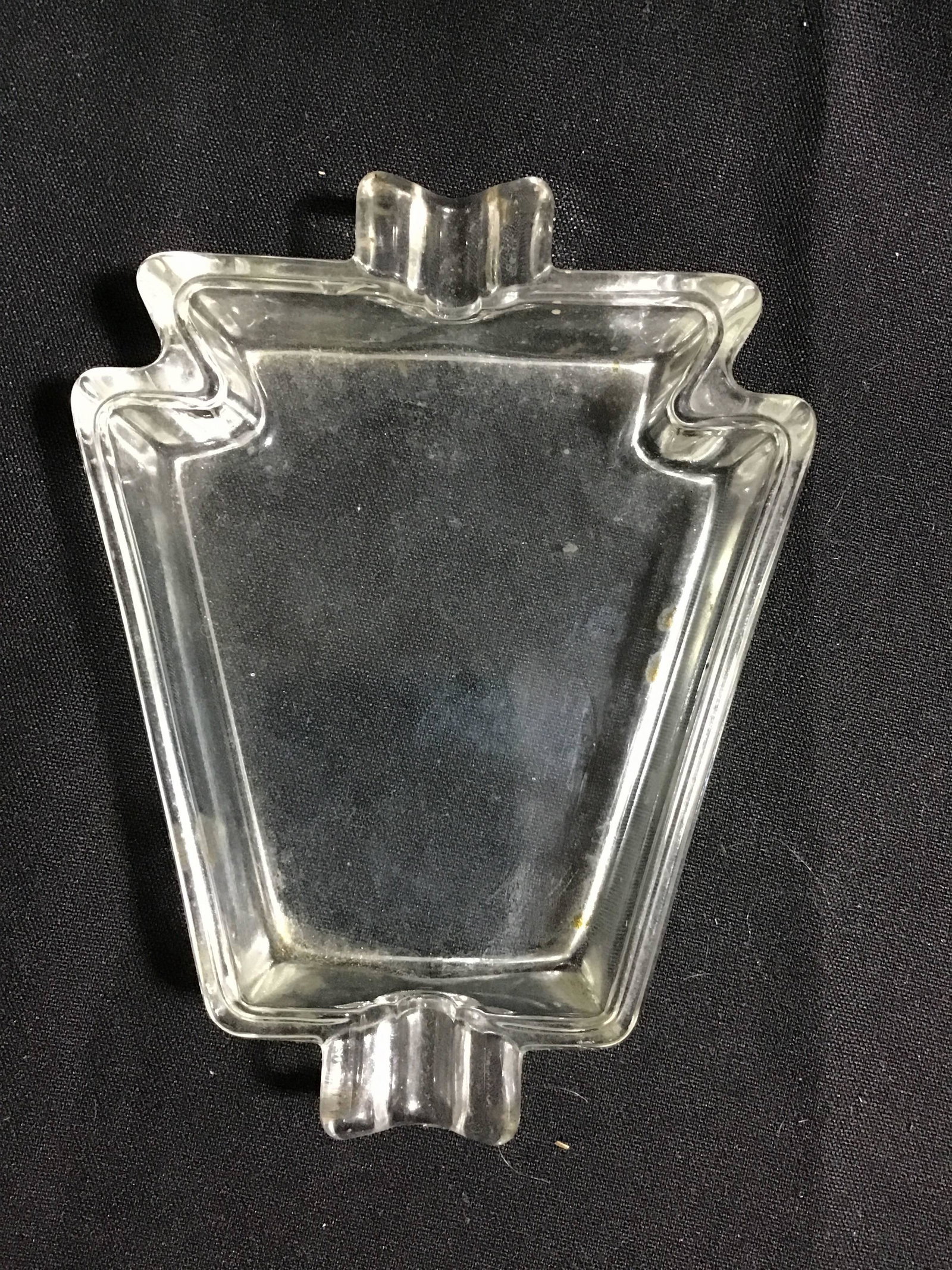 Pennsylvania Railroad Emblem Shaped Ashtray glass, nice piece!: glass, nice piece!