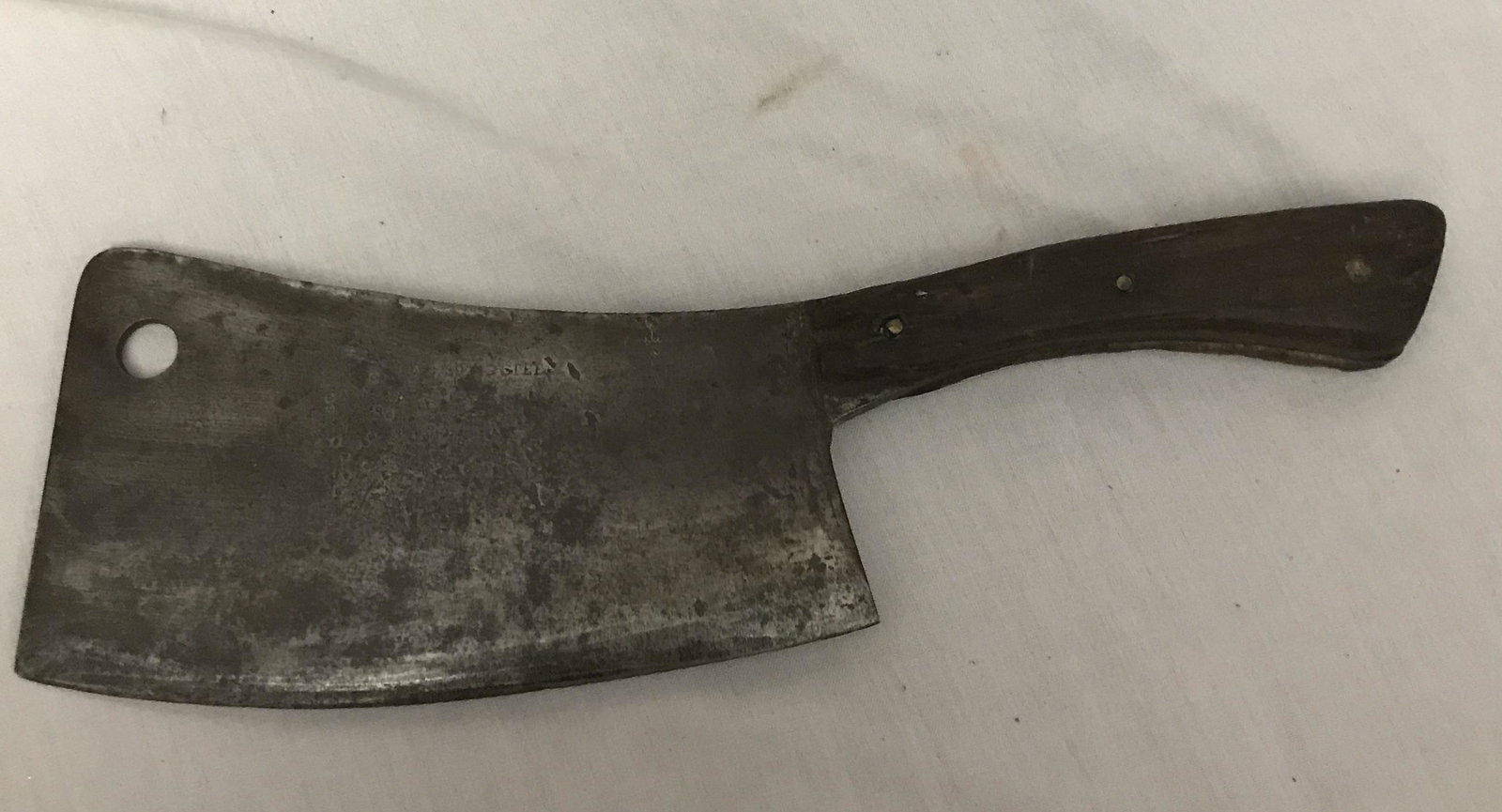 Vintage Foster Bros. Meat Cleaver  Measures 15 inches to handle (1 of 5)