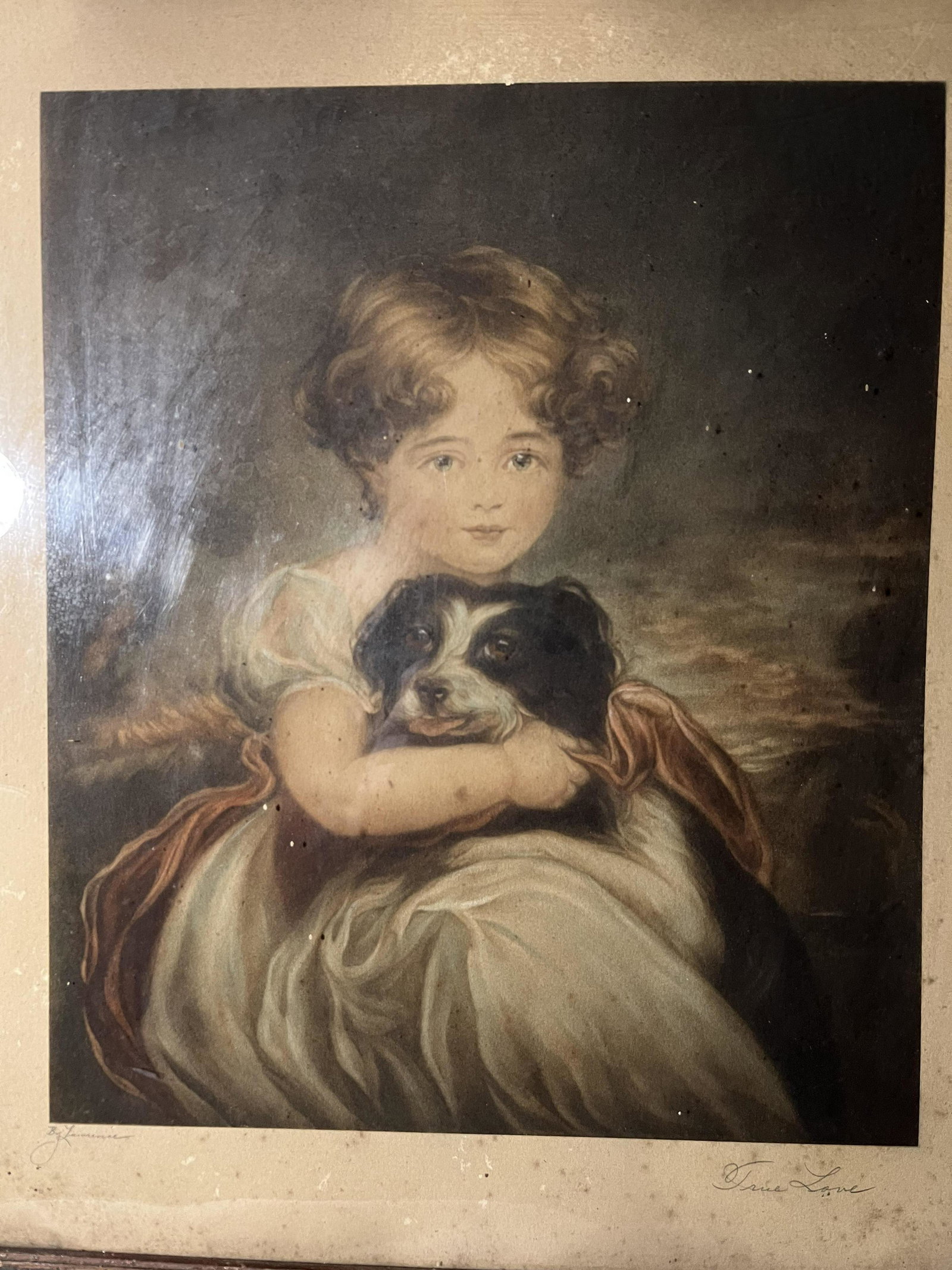 True Love by Lawrence Signed Artwork Frame measures 18 by 16 inches (1 of 4)