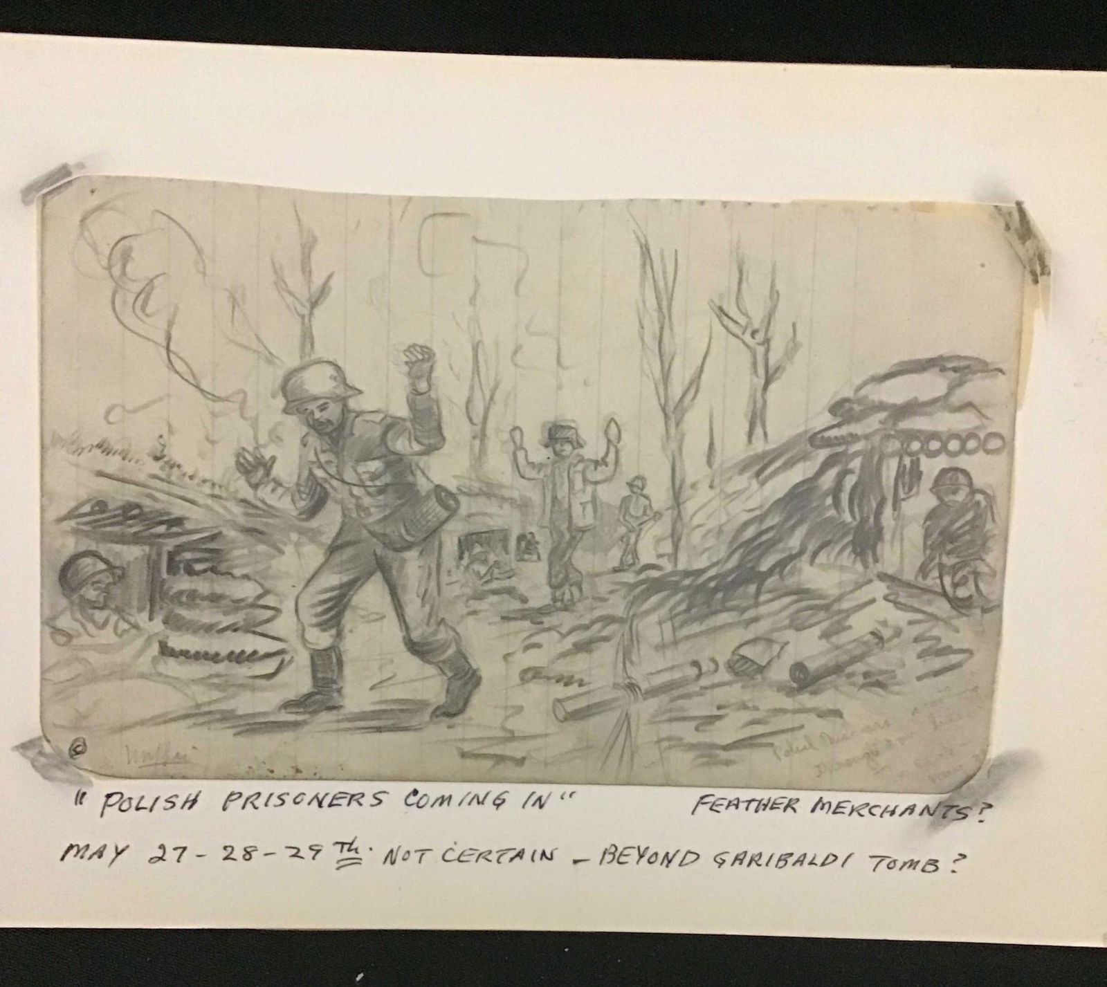 MAFFEI Drawing Polish Prisoners Coming In (1 of 3)