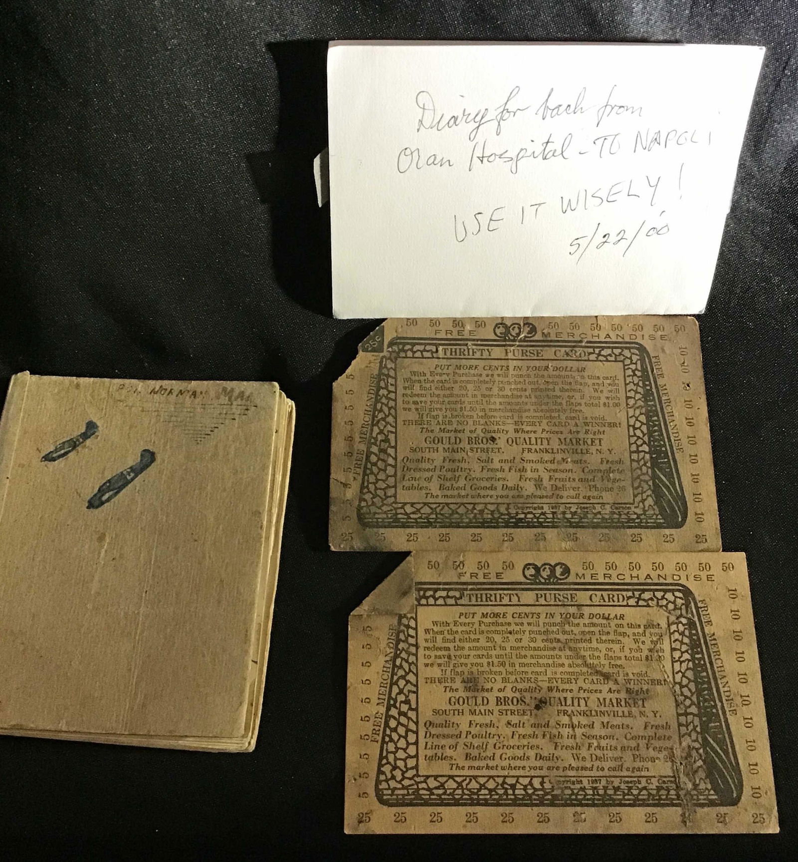 Diary & Memorabilia from Private Norman MAFFEI (1 of 3)