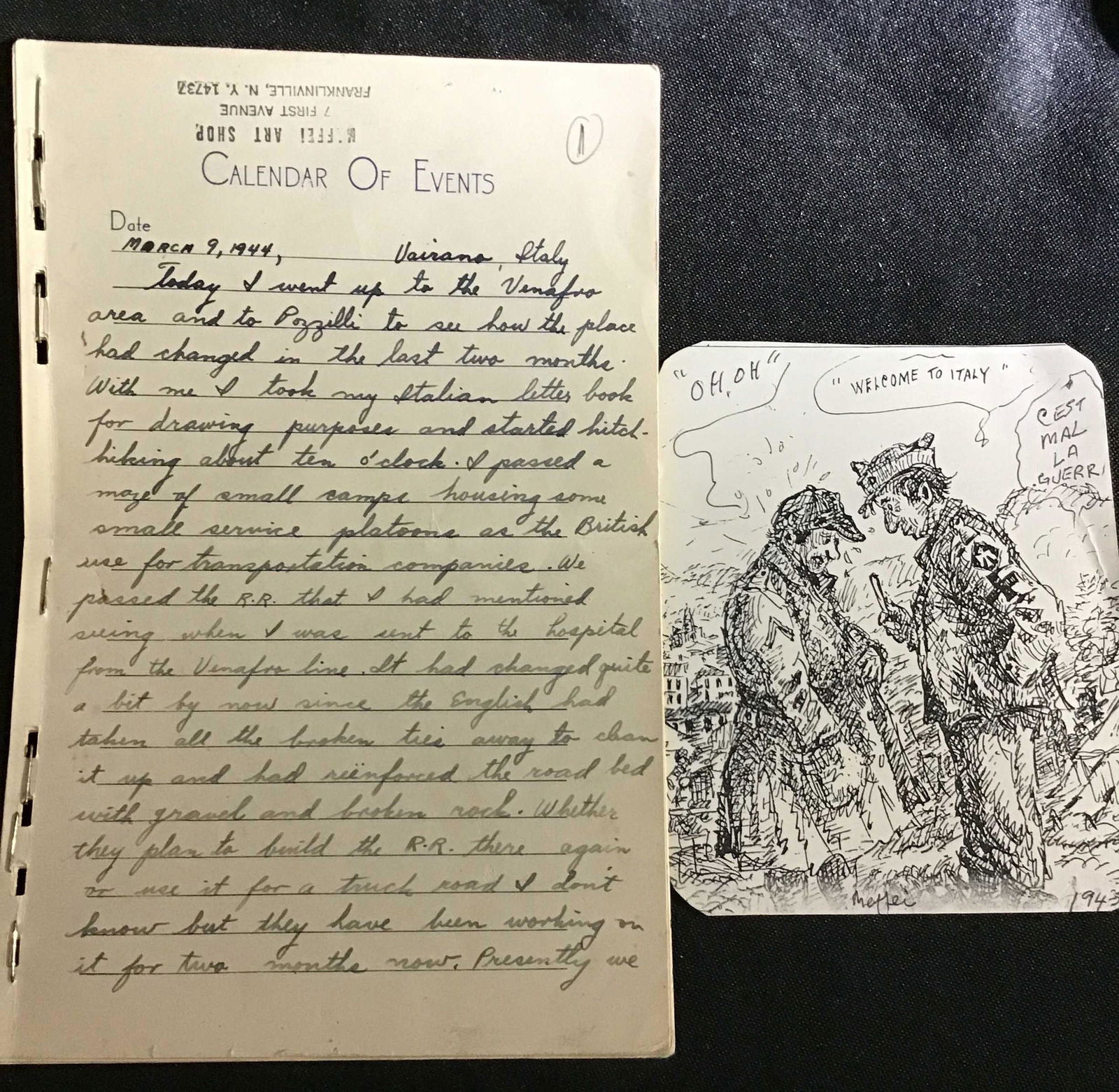 Thoughts and Happenings of Private MAFFEI (1 of 2)