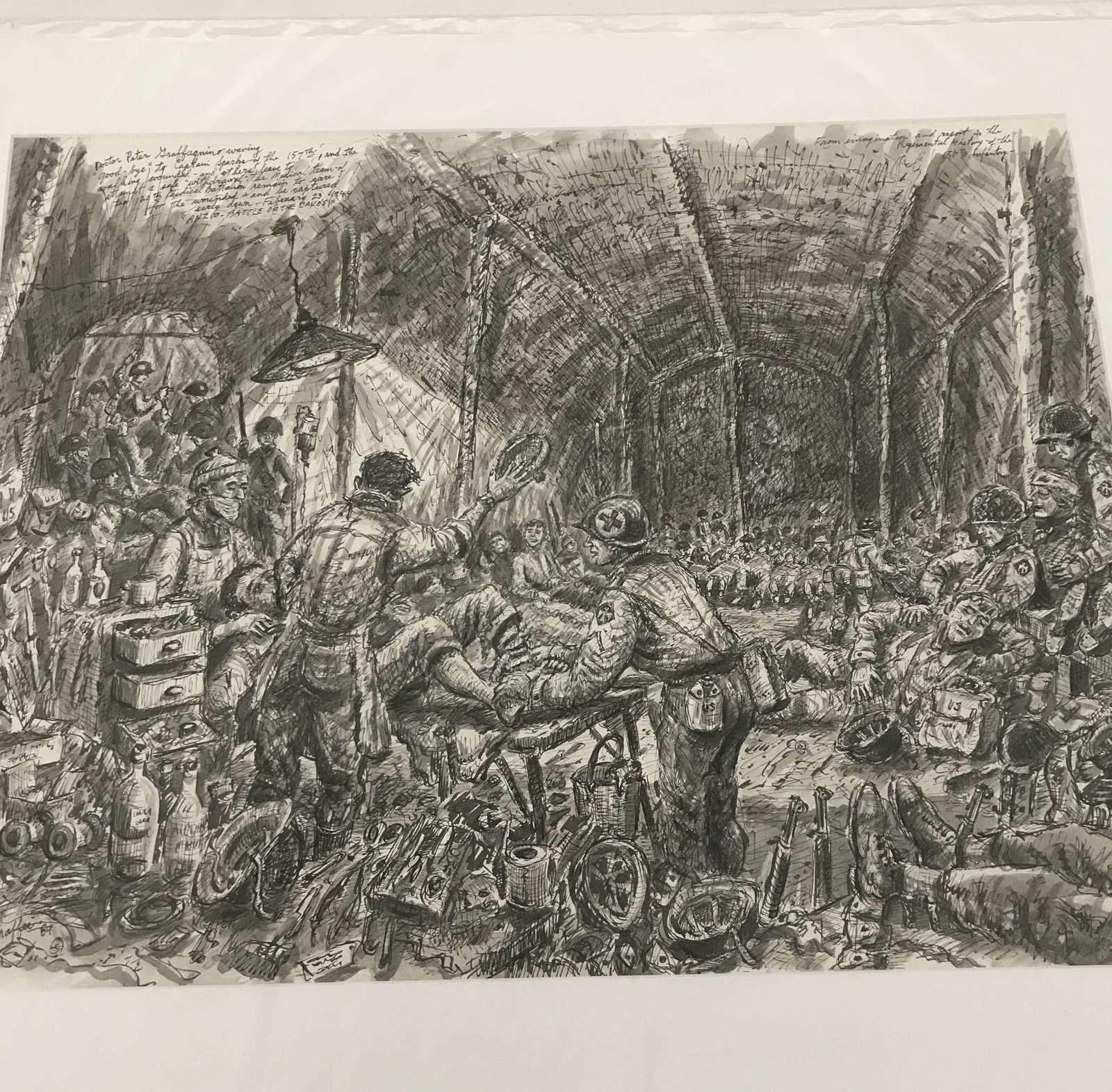 MAFFEI Drawing of Dr. Peter GRAFFAGNANO Waving (1 of 5)