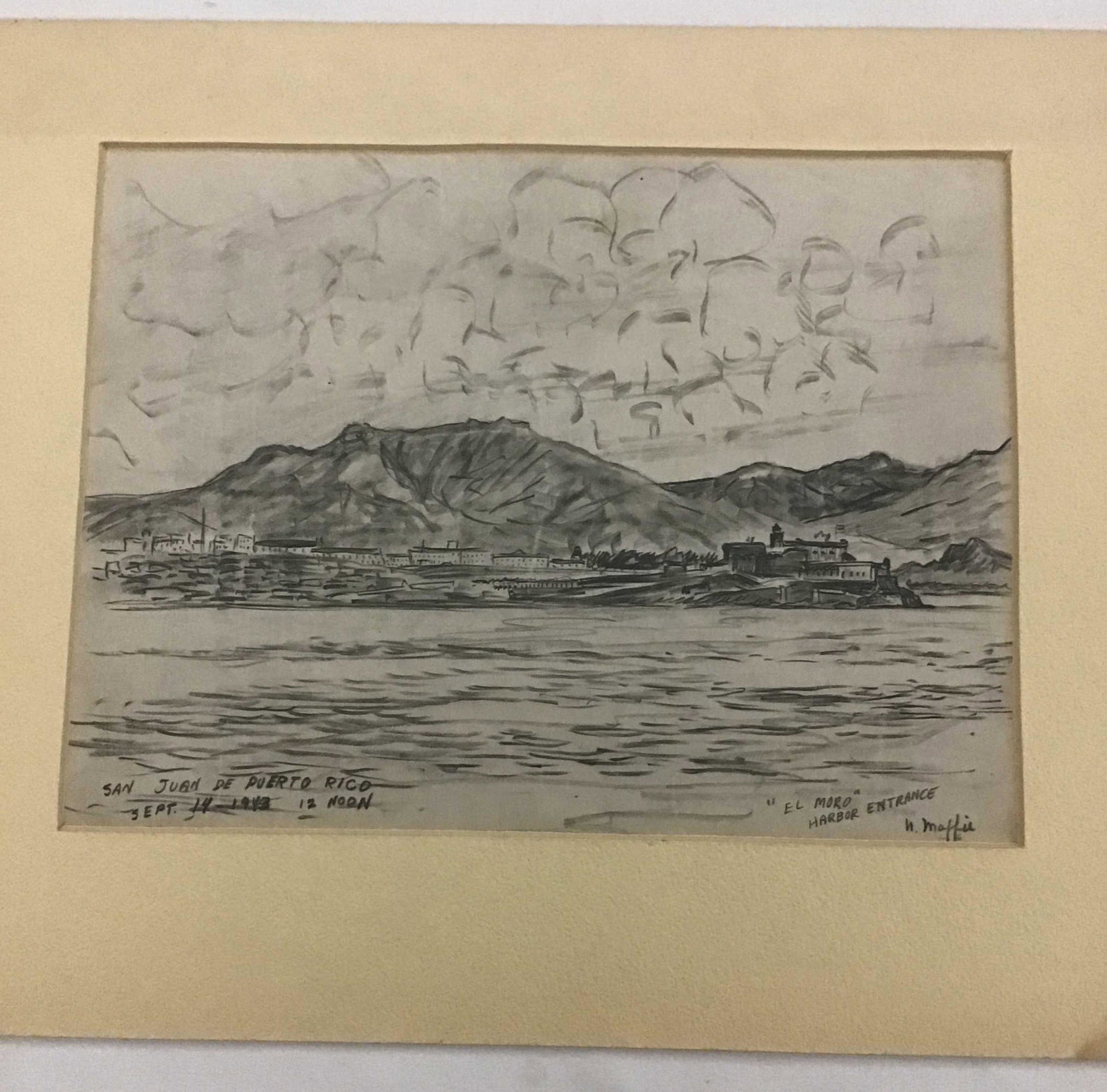 MAFFEI Drawing San Juan de Puerto Rico, El Moro (1 of 3)